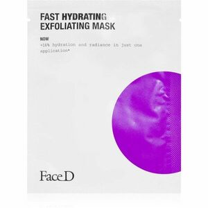Face D Fast Hydrating exfoliační plátýnková maska 17 ml obraz