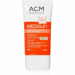 ACM Medisun minerální hydratační tónovací krém SPF 50+ odstín Light Tint 40 ml obraz
