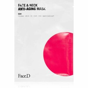 Face D Face & Neck plátýnková maska proti stárnutí pleti 25 ml obraz