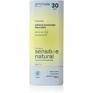 Attitude Sensitive Natural Face stick minerální krém na opalování v tyčince pro citlivou pleť 20 g obraz