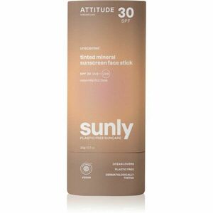 Attitude Sunly Tinted Face Stick minerální krém na opalování v tyčince SPF 30 20 g obraz