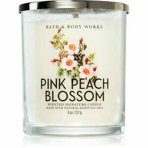 Bath & Body Works Pink Peach Blossom vonná svíčka 227 g obraz