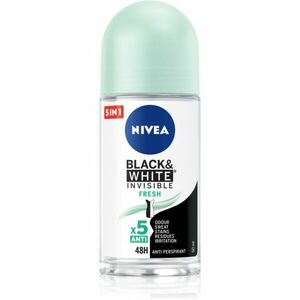 NIVEA Black & White Invisible Fresh antiperspirant proti bílým a žlutým skvrnám 50 ml obraz