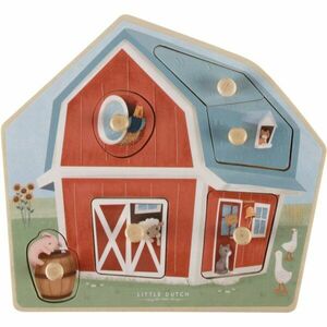 Little Dutch Little Farm Wooden Puzzle puzzle ze dřeva 12 m+ 1 ks obraz