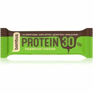 Bombus Protein 30 % proteinová tyčinka příchuť Hazelnut & Chocolate 50 g obraz