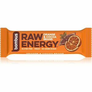 Bombus Raw Energy ovocná tyčinka příchuť Orange & Cocoa Beans 50 g obraz