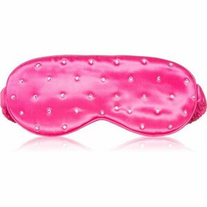 Crystallove Crystalized Silk Eye Mask maska na spaní barva Hot Pink 1 ks obraz