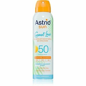Astrid Sun Coconut Love chladivý neviditelný sprej na opalování SPF 50 s vysokou UV ochranou 150 ml obraz