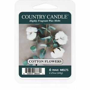 Country Candle Cotton Flowers vosk do aromalampy 64 g obraz