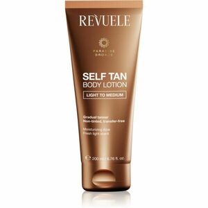 Revuele Paradise Bronze Self Tan Body Lotion samoopalovací mléko pro postupné opálení odstín Light To Medium 200 ml obraz