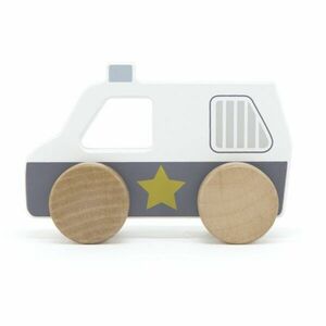 Tryco Wooden Police Car autíčko ze dřeva 1 ks obraz