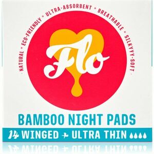 FLO Bamboo Night Pads vložky na noc 14 ks obraz