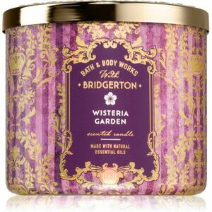 Bath & Body Works Bridgerton Wisteria Garden vonná svíčka 411 g obraz