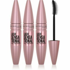 Maybelline Lash Sensational prodlužující řasenka pro plné řasy odstín 01 - Very Black 3x9, 5 ml obraz