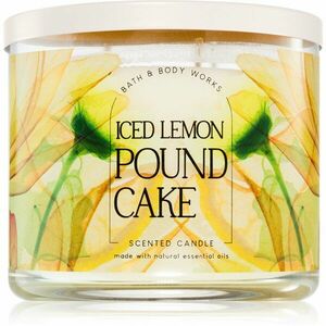 Bath & Body Works Iced Lemon Pound Cake vonná svíčka 411 g obraz