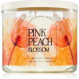 Bath & Body Works Pink Peach Blossom vonná svíčka 411 g obraz