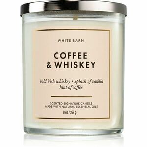 Bath & Body Works Coffee & Whiskey vonná svíčka 227 g obraz