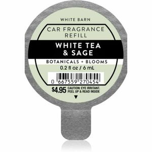 Bath & Body Works White Tea & Sage vůně do auta náhradní náplň 6 ml obraz