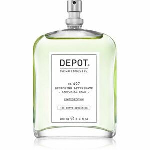 Depot No. 407 Restoring Aftershave osvěžující voda po holení Sartorial Sage 100 ml obraz