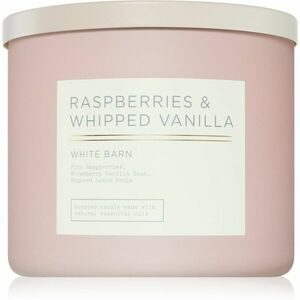 Bath & Body Works Raspberry & Whipped Vanilla vonná svíčka 411 g obraz