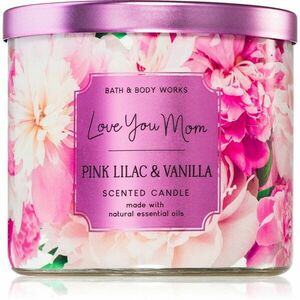 Bath & Body Works Pink Llilac & Vanilla vonná svíčka 411 g obraz