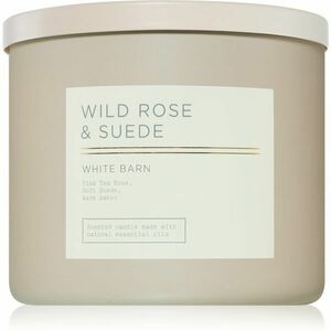 Bath & Body Works Wild Rose & Suede vonná svíčka 411 g obraz