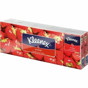 Kleenex Aroma papírové kapesníky Strawberry 10x10 ks obraz