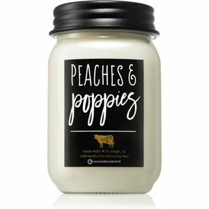 Milkhouse Candle Co. Farmhouse Peaches & Poppies vonná svíčka Mason Jar 368 g obraz