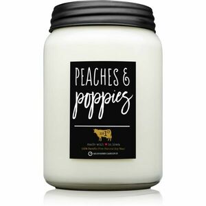 Milkhouse Candle Co. Farmhouse Peaches & Poppies vonná svíčka Mason Jar 737 g obraz