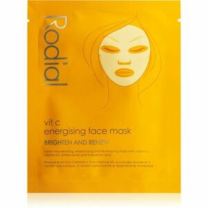 Rodial Vit C Energising Face Mask plátýnková maska pro rozjasnění a vitalitu pleti s vitaminem C 20 ml obraz
