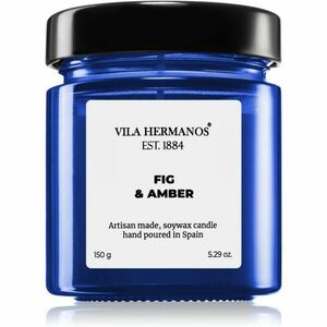 Vila Hermanos Apothecary Cobalt Blue Fig & Amber vonná svíčka 150 g obraz