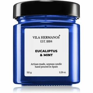 Vila Hermanos Apothecary Cobalt Blue Eucalyptus & Mint vonná svíčka 150 g obraz