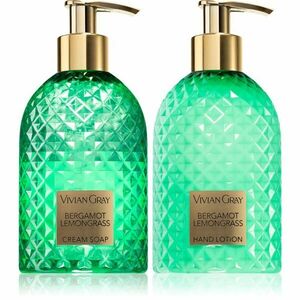 Vivian Gray Gemstone Bergamot & Lemongras dárková sada na ruce 2x300 ml obraz