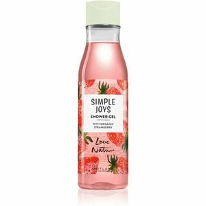 Oriflame Love Nature Simple Joys osvěžující sprchový gel s vůní jahod Organic Strawberry 250 ml obraz