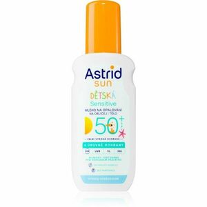Astrid Sun Sensitive dětské mléko na opalování SPF 50+ ve spreji 150 ml obraz