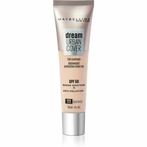 Maybelline Dream Urban Cover vysoce krycí make-up odstín 111 Cool Ivory 30 ml obraz