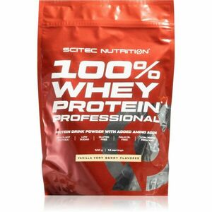 Scitec Nutrition 100% Whey Protein Professional syrovátkový protein s trávícími enzymy příchuť Vanilla/ Forest Fruit 500 g obraz