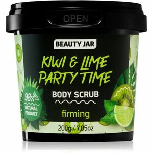 Beauty Jar Kiwi & Lime Party Time zpevňující tělový peeling 200 g obraz