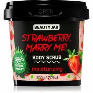 Beauty Jar Strawberry, Marry Me! hydratační tělový peeling 200 g obraz