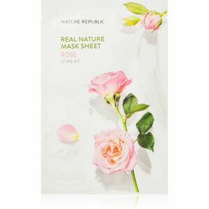 NATURE REPUBLIC Real Nature Rose Mask Sheet revitalizační plátýnková maska 23 ml obraz