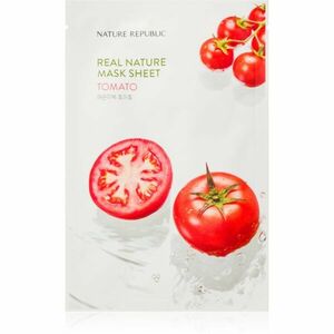 NATURE REPUBLIC Real Nature Tomato Mask Sheet plátýnková maska s osvěžujícím účinkem 23 ml obraz