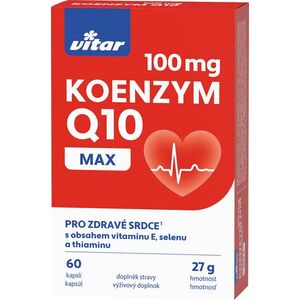 Vitar Koenzym Q10 60 mg + Selen + vitamin E + thiamin 60 kapslí obraz