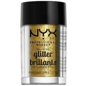 NYX PROFESSIONAL MAKEUP Face & Body Glitter Třpytky na obličej i tělo - Gold 2.5 g obraz