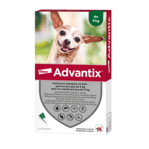 ADVANTIX pro psy spot-on do 4 kg 0.4 ml obraz