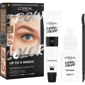 L'ORÉAL PARIS Brow Color 7.0 Dark Blond semi-permanentní barva na obočí obraz