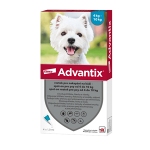 ADVANTIX pro psy spot-on od 4 do 10 kg 4 x 1 ml obraz