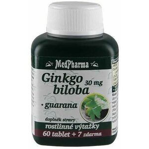 MEDPHARMA Ginkgo biloba+Guarana 67 tablet obraz