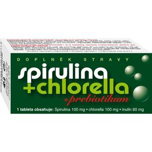 NATURVITA Spirulina + Chlorella + Prebiotikum 90 tablet obraz