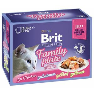 BRIT Premium Cat Fillets in Jelly Family Plate 12 x 85 g obraz