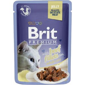 BRIT Premium Cat Fillets in Jelly with Beef 85 g obraz